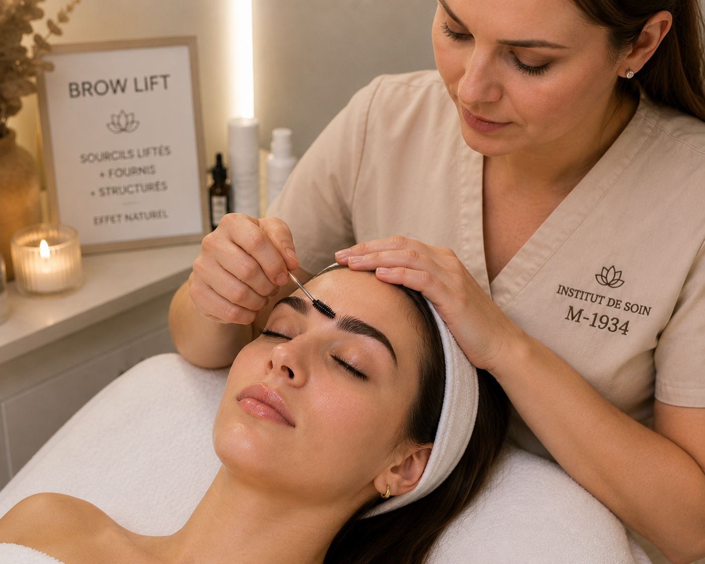 Brow lift + teinture